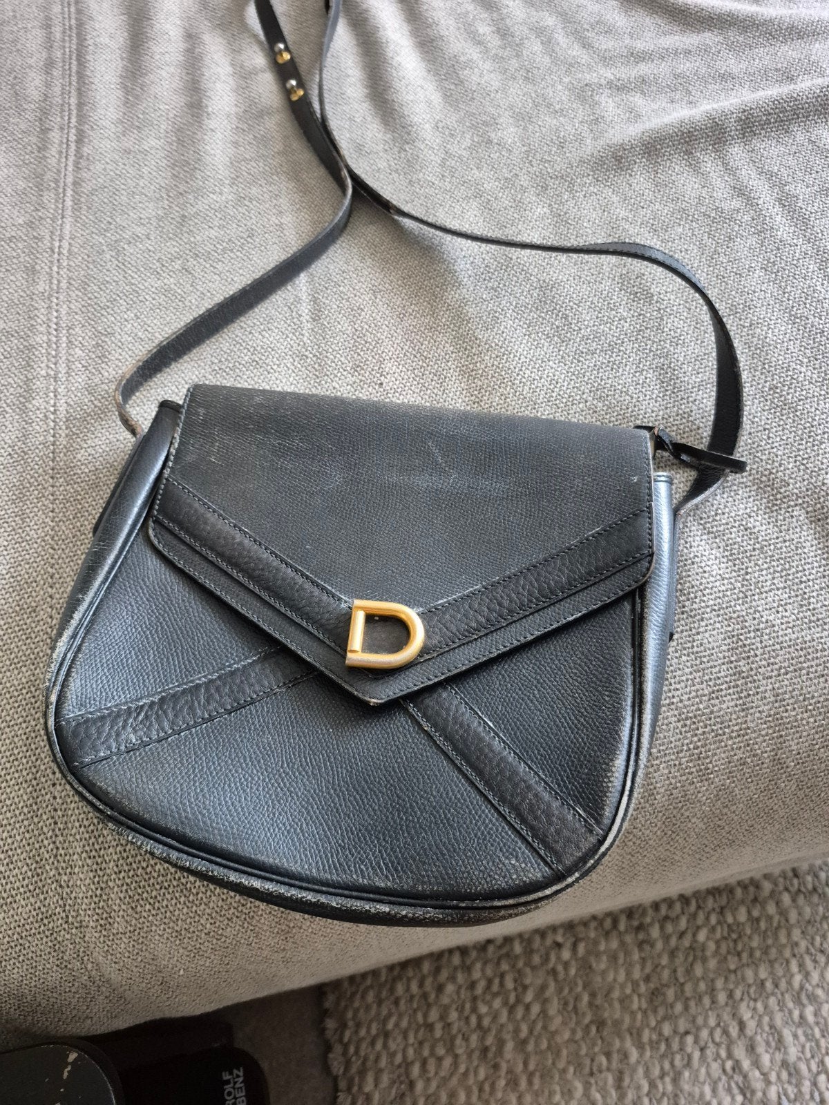 Vintage Delvaux, Handtassen en Accessoires, Tassen | Damestassen, Ophalen, Zwart
