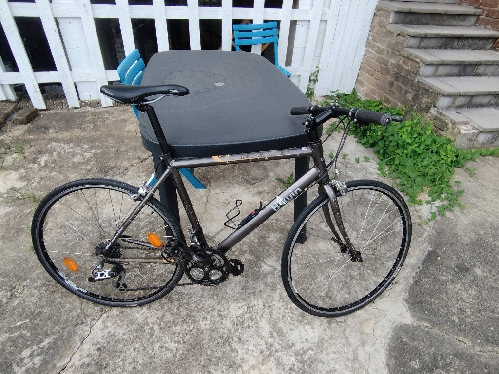Vélo de route cintre droit Btwin Forme 2 Taille S, 26 pouces, Frein sur jante, Aluminium, Comme neuf