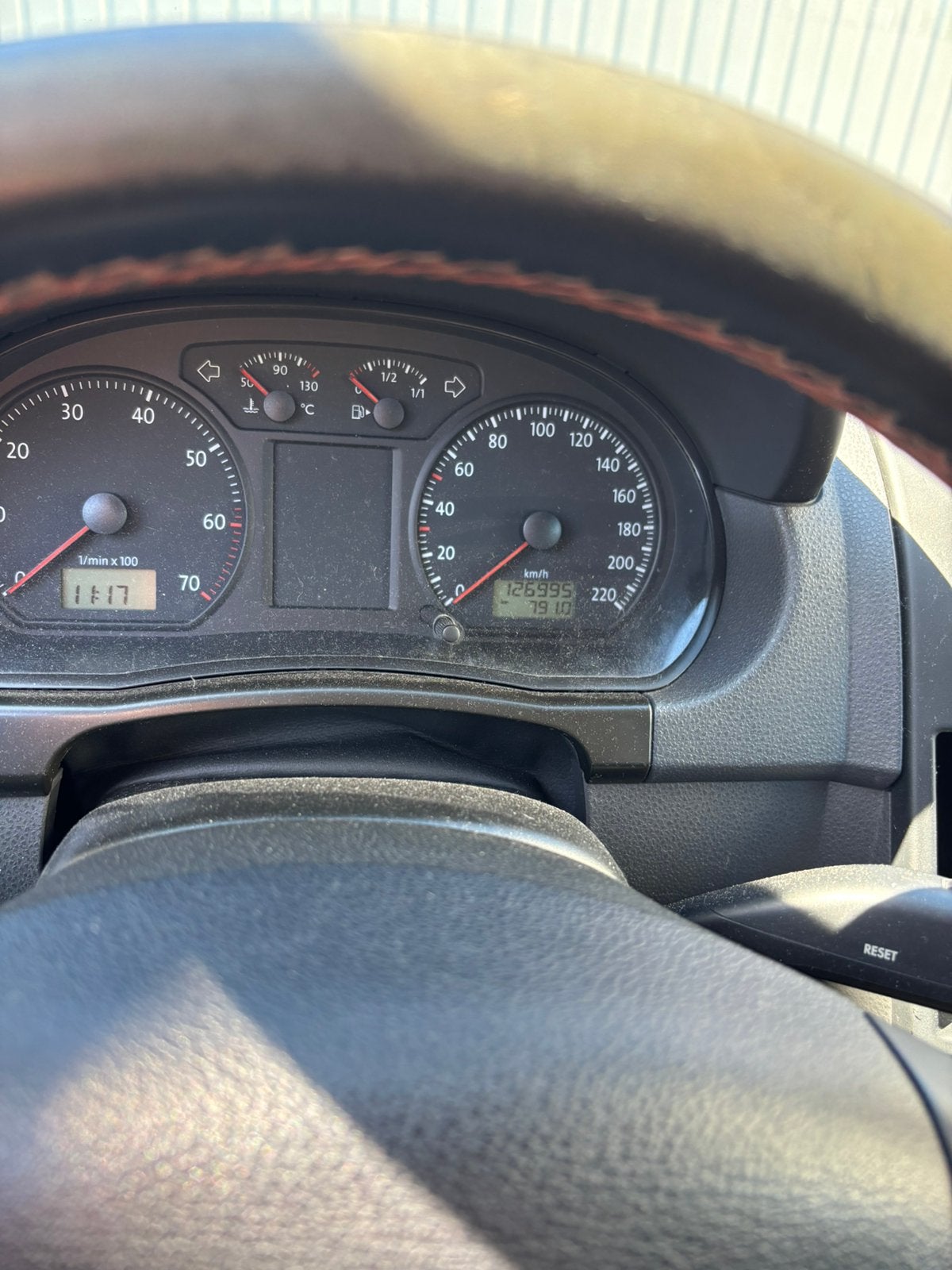 VW Polo-1.2 benzin, Voorwielaandrijving, Stof, Zwart, Bruin