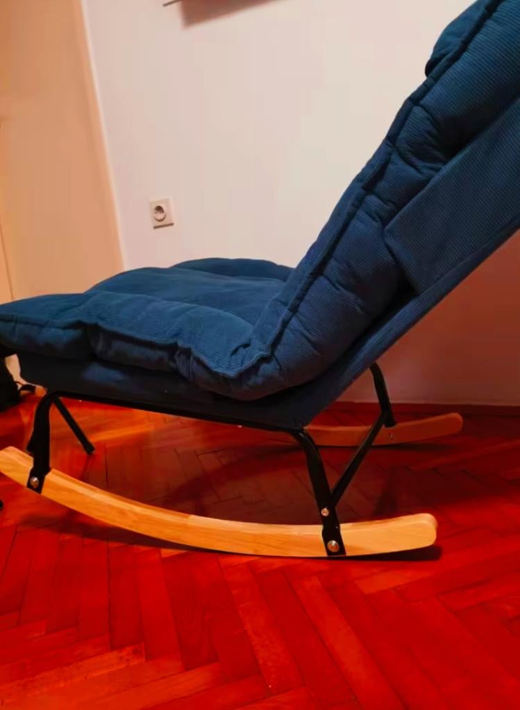 Canapé-lit moderne , fauteuil à bascule avec repose-pieds, Enlèvement ou Envoi, Comme neuf