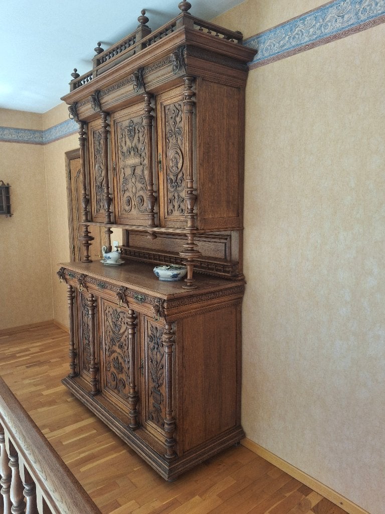 Mechelse Buffetkast, Ophalen, 150 tot 200 cm, Zo goed als nieuw, Met lade(s)