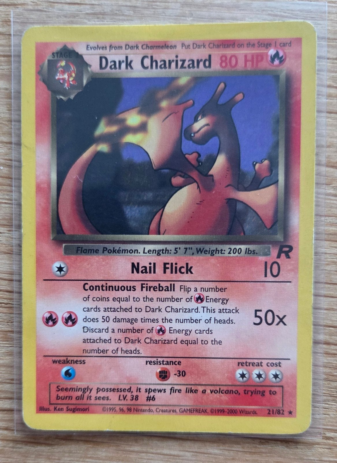 Pokemonkaart Dark Charizard, Hobby en Vrije tijd, Ophalen of Verzenden