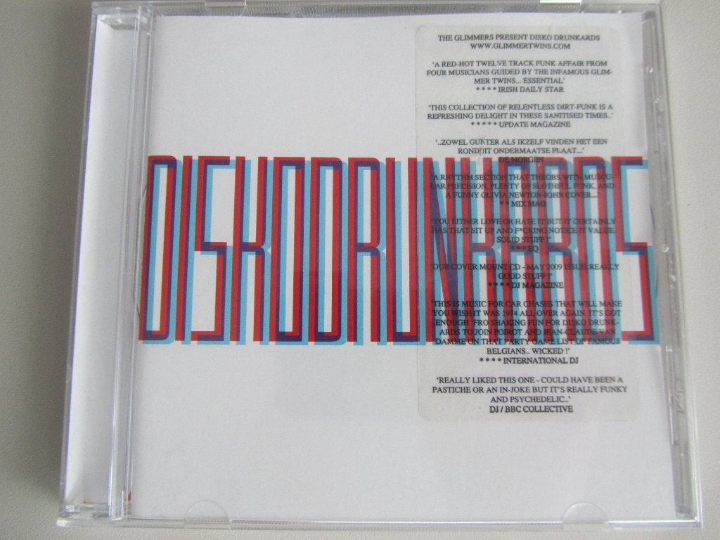 CD THE GLIMMERS "PRESENT DISKO DRUNKARDS" (12 tracks), Cd's en Dvd's, Cd's | Dance en House, Ophalen of Verzenden, Zo goed als nieuw