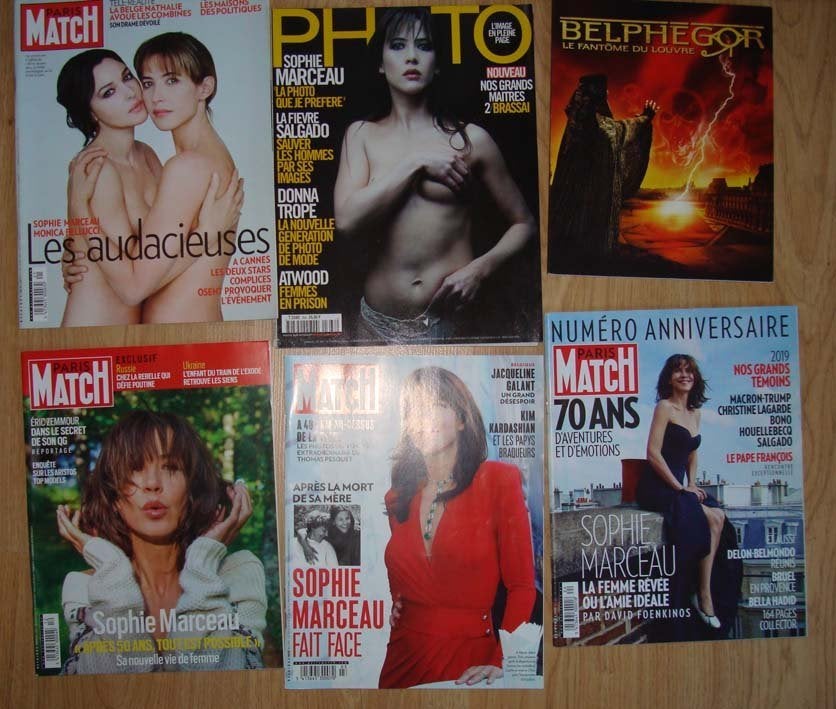 LOT DE REVUES  AVEC  SOPHIE MARCEAU, Livres, Journaux & Revues, Enlèvement, Utilisé, Autres types