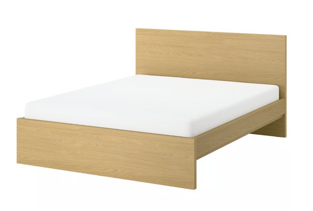 GRATIS IKEA MALM tweepersoonsbed 160x200, Ophalen, Bruin, Tweepersoons, Zo goed als nieuw