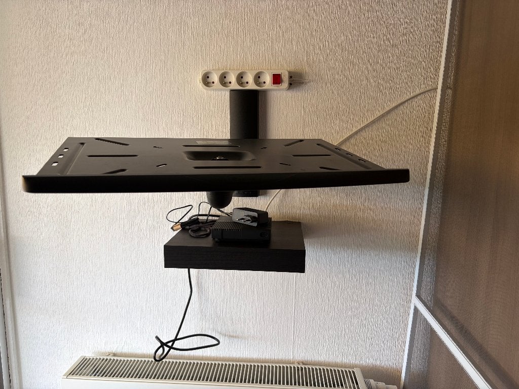 Support TV avec plateforme, Enlèvement, Comme neuf