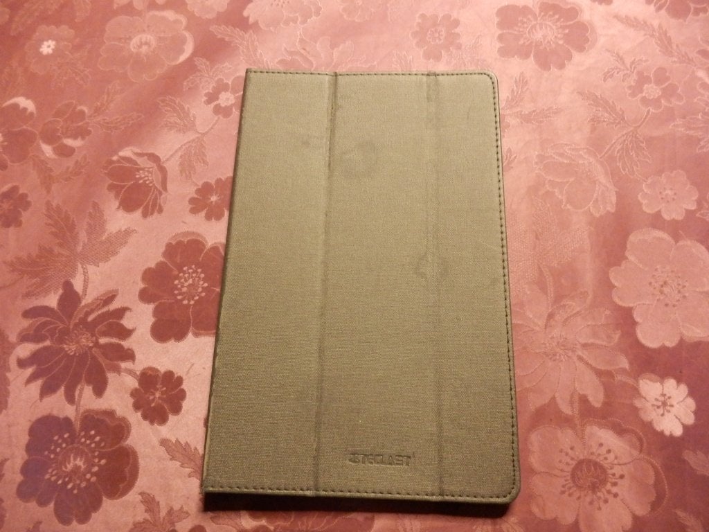 (39)- housse tablette grise, Informatique & Logiciels, Enlèvement ou Envoi, Comme neuf, Protection faces avant et arrière