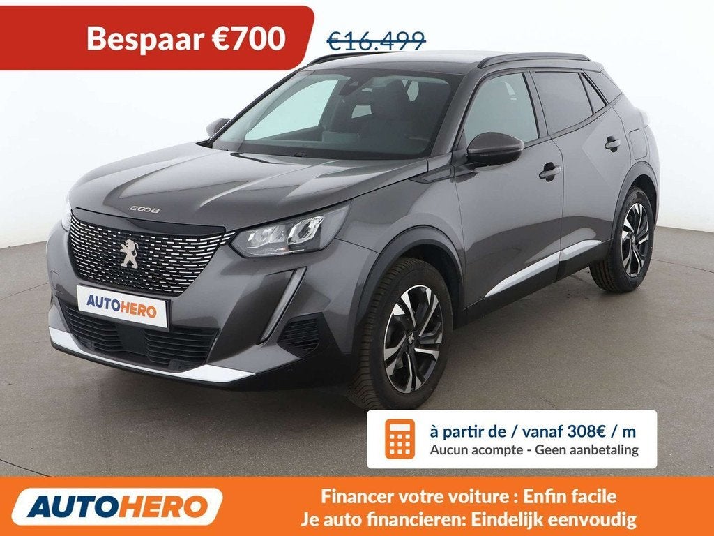 Peugeot 2008 1.2 PureTech Allure (automatique), Argent ou Gris, Achat, 1280 kg, Euro 6