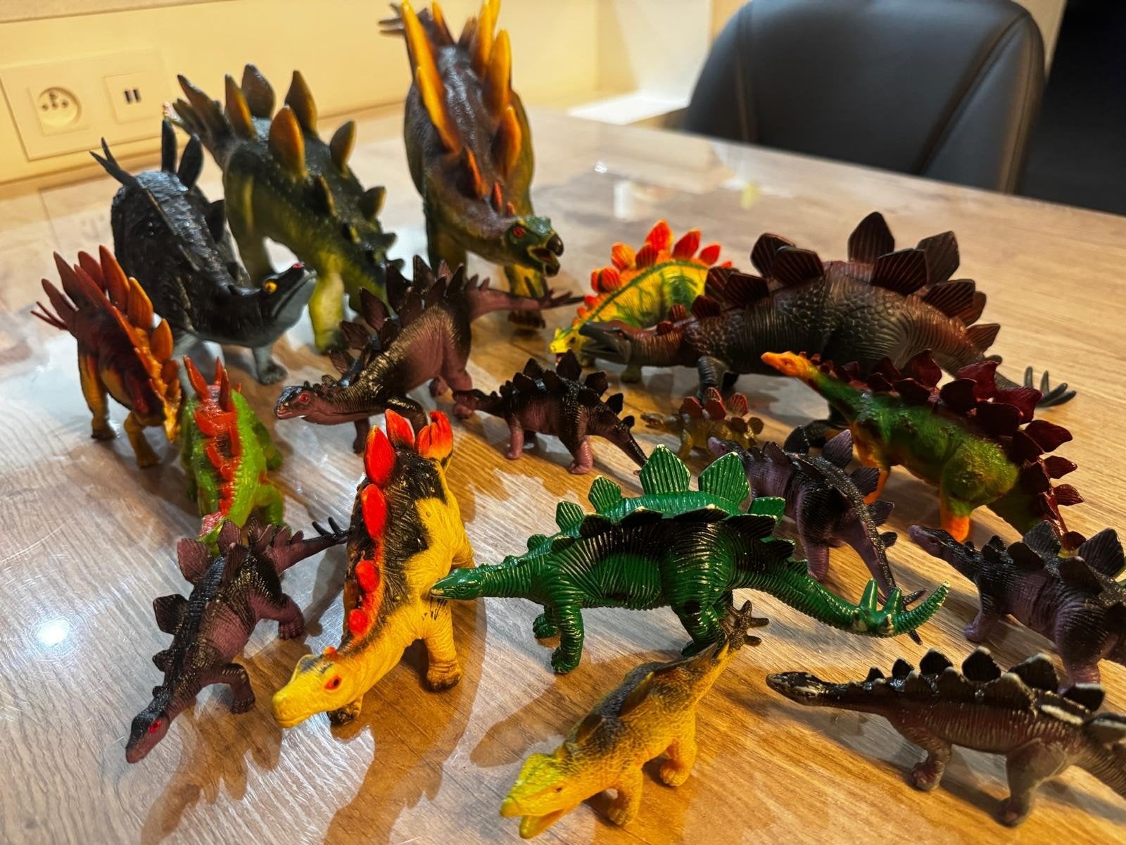 Grote set Stegosaurus dinosaurussen – diverse maten, Verzamelen, Ophalen