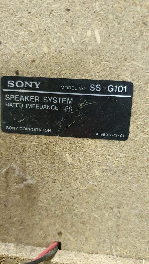 2 bafles SONY, Enlèvement, Sony