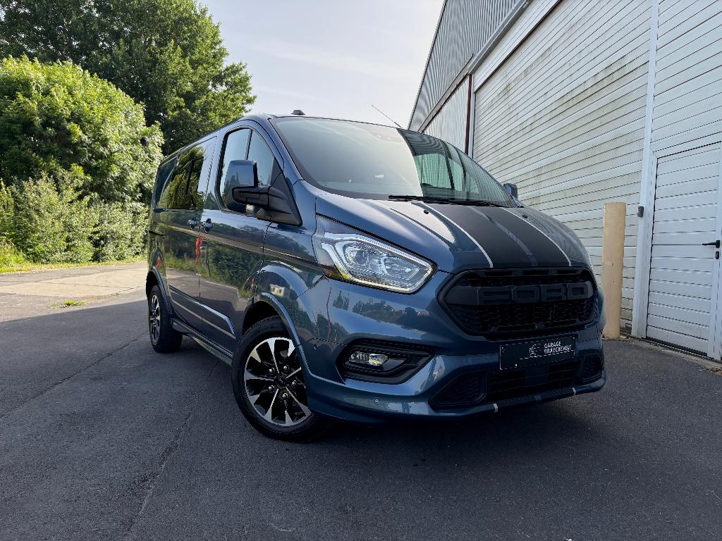 Ford Transit Custom 2.0 TDCi SPORT - Dubbele Cabine - Camera, Autos, Cuir, Achat, 6 portes, Euro 6