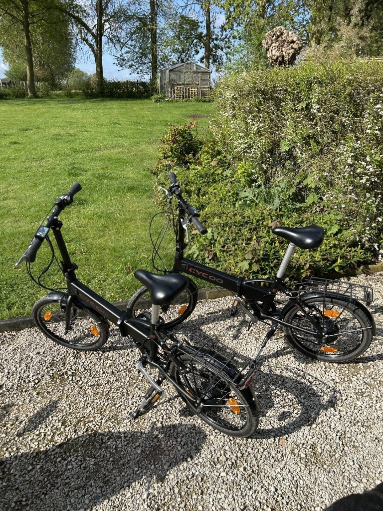 2 mini opvouwbare elektrische fietsen. Nieuwstaat !, Enlèvement, Comme neuf, 50 km par batterie ou plus