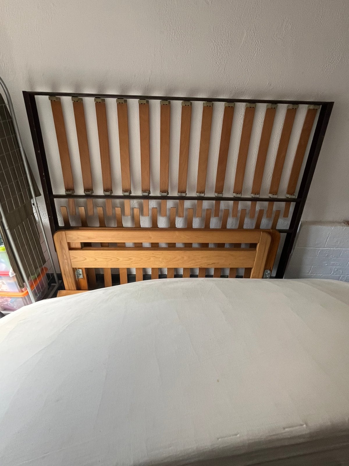 Bed 160 cm, Ophalen, Bruin, Twijfelaar, Hout