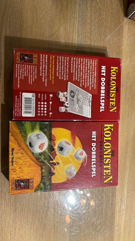 De kolonisten van catan het dobbelspel, Verzenden, Zo goed als nieuw