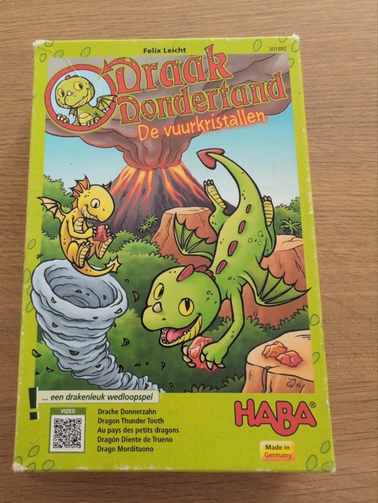 Spel Draak Dondertand - De vuurkristallen - Haba, Ophalen