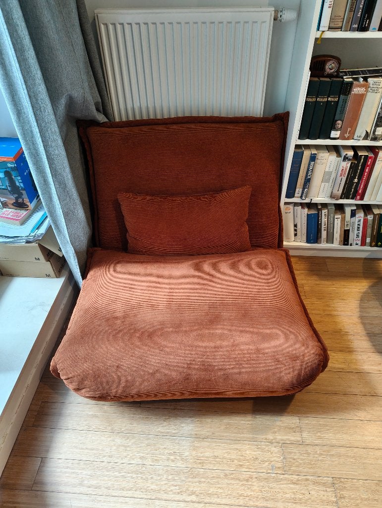 Fauteuil clic-clac couleur brique Hallen, Enlèvement, Comme neuf