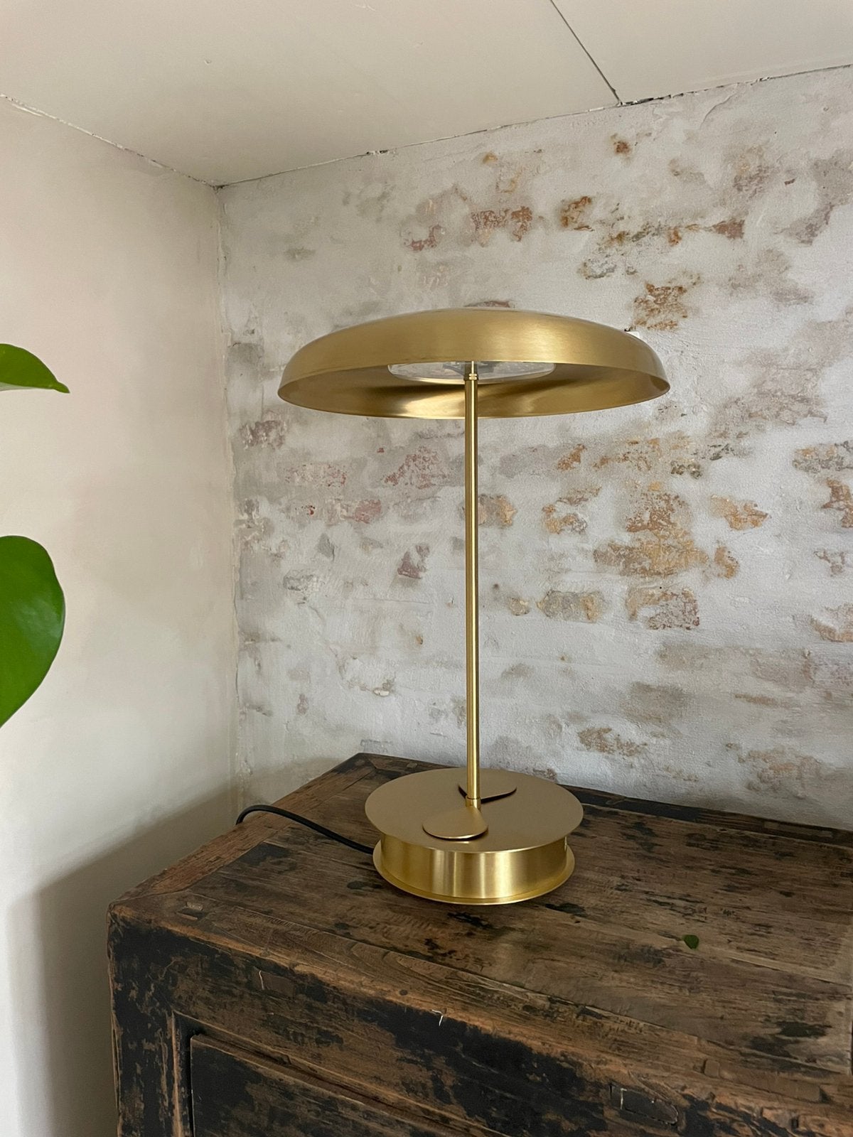 Tafellamp goudkleurig, Autres styles, 45 cm, Lampe de bureau, Enlèvement