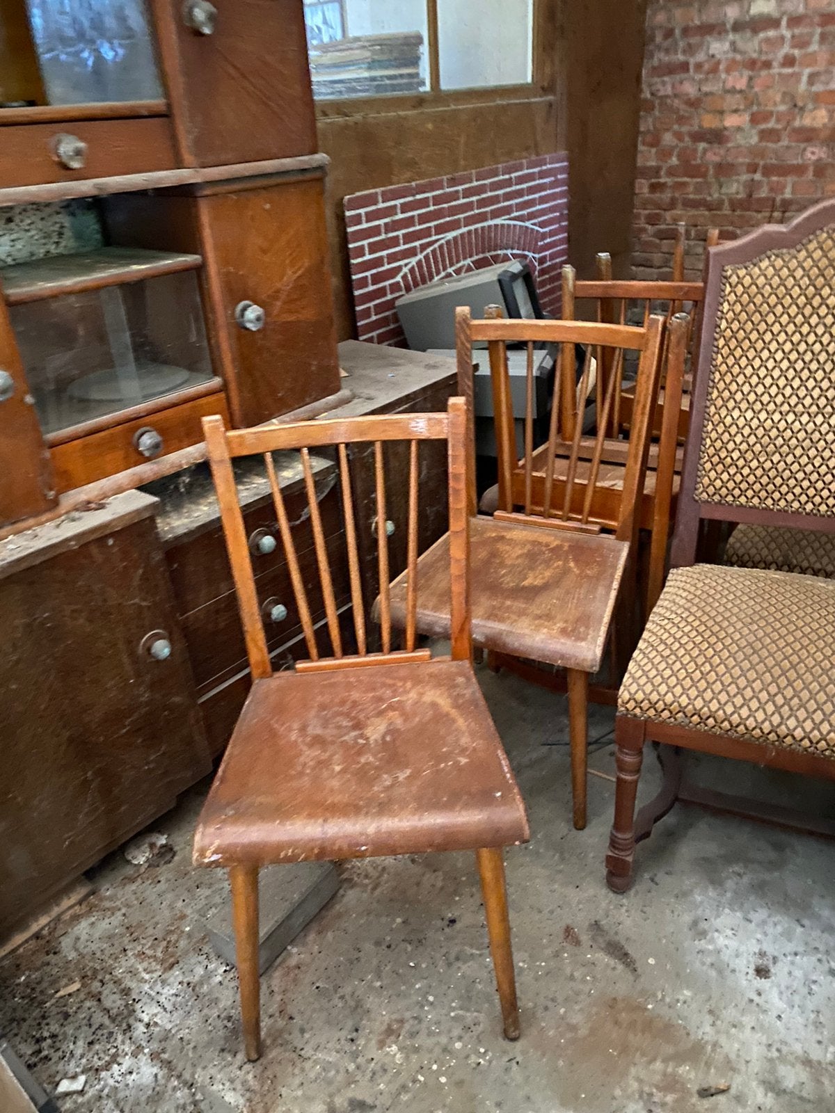 6 chaises vintage, Enlèvement