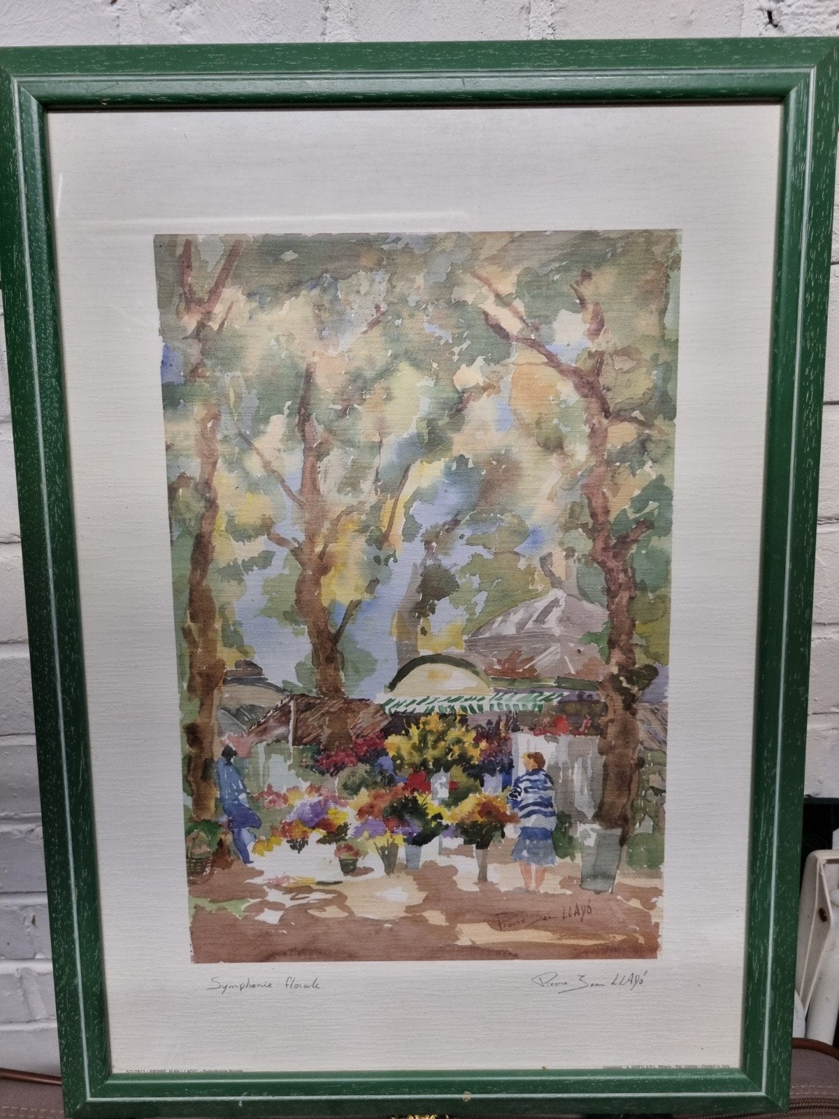 Aquarelle épreuve d'artiste 55 x 40 cm cadre neuf, Antiquités & Art, Art | Peinture | Classique, Enlèvement ou Envoi
