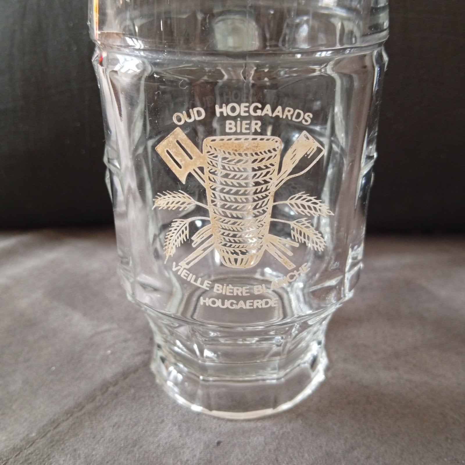 Verre,choppe Hougaerde, Enlèvement
