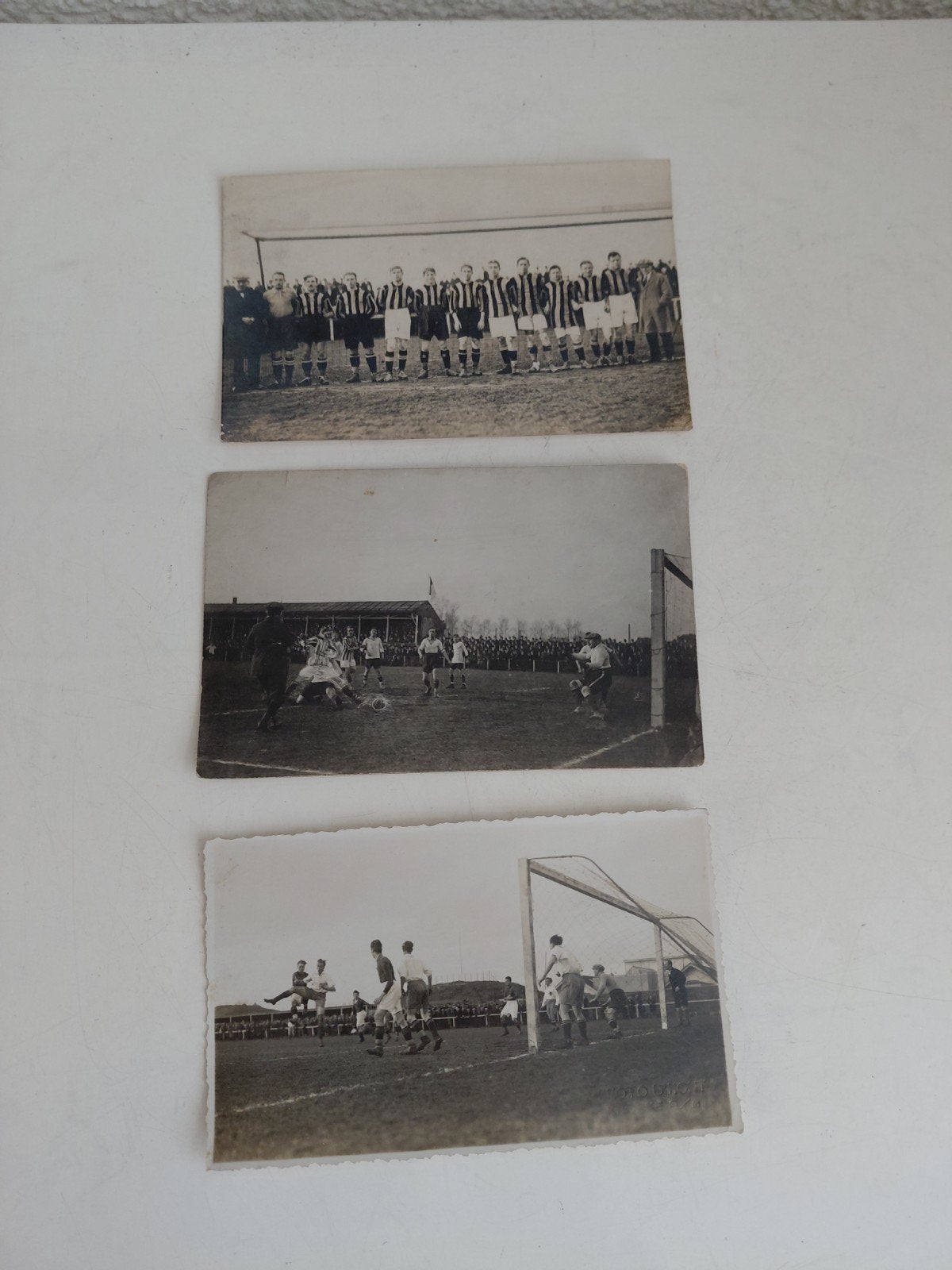 3 oude postkaarten voetbal, Verzamelen, Ophalen of Verzenden