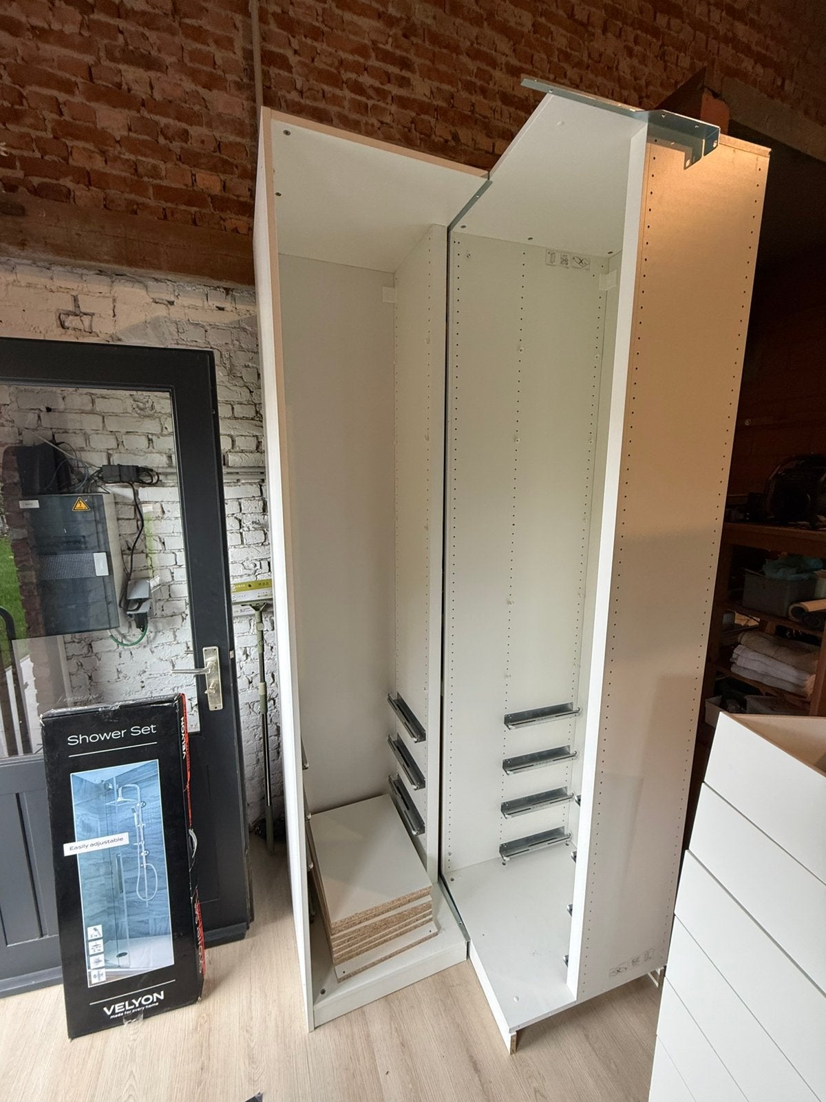 IKEA PAX kastdelen / hoekelementen wit met lades en planken, Ophalen, Zo goed als nieuw, Met lade(s)