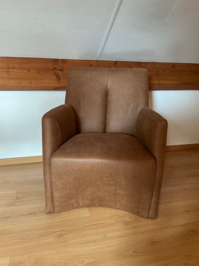 Leolux fauteuil, Ophalen, Zo goed als nieuw, Minder dan 75 cm, 50 tot 75 cm