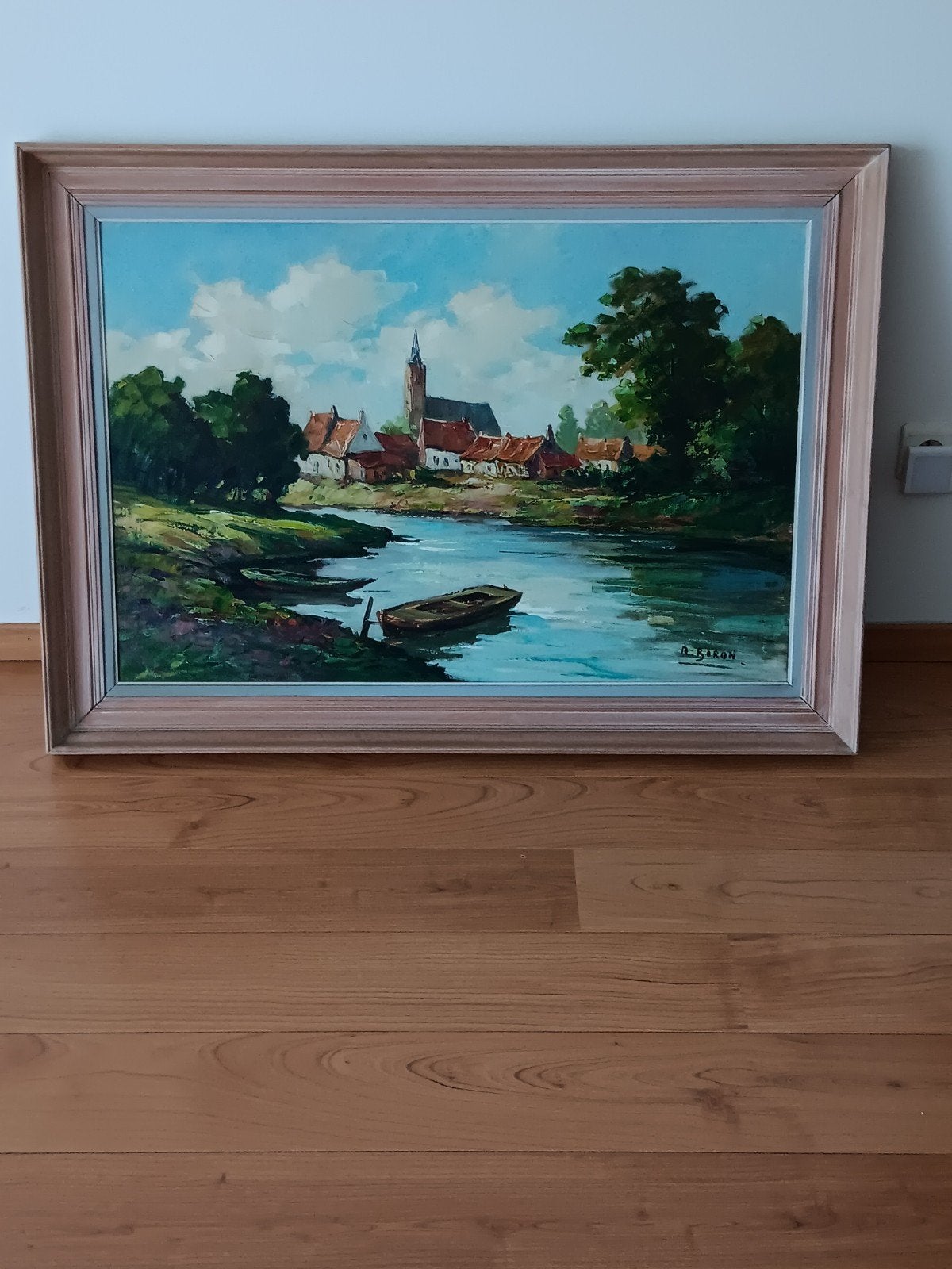 Schilderij meer aan het dorp, Enlèvement