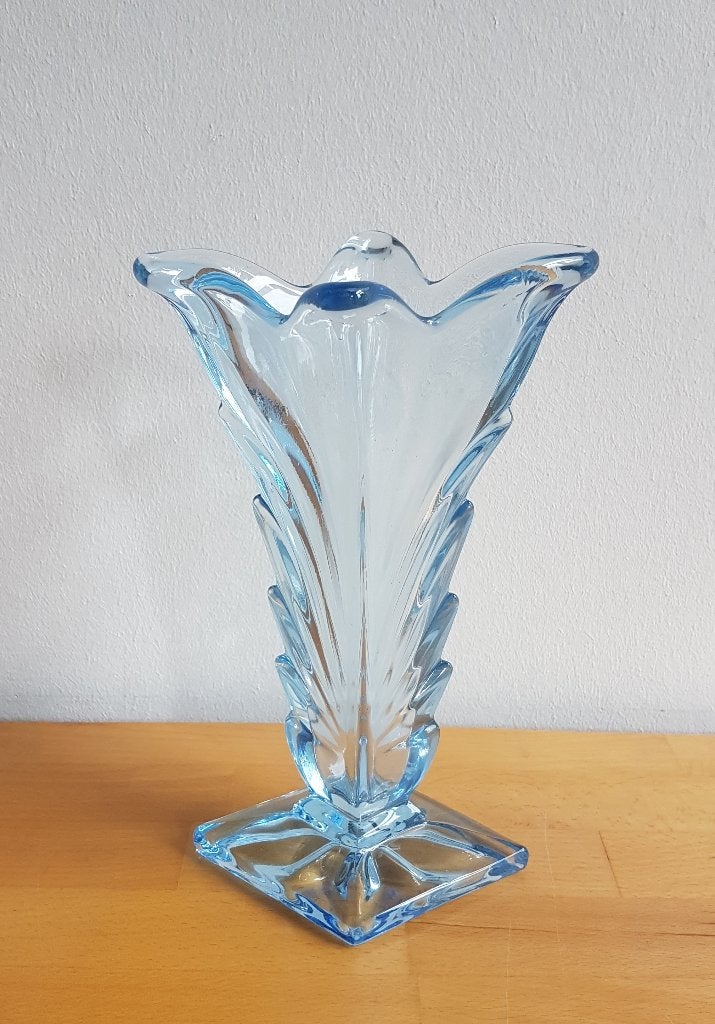Art Deco Vaas, STÖLZLE-HERMANOVA HUT, Model nr 18662, Ophalen of Verzenden