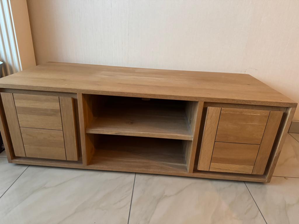TV tafel - lichte eik, Huis en Inrichting, Ophalen, Zo goed als nieuw