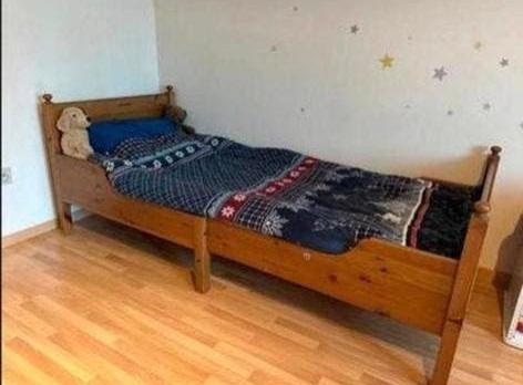 Ikea meegroeibed kinderbed, Kinderen en Baby's, Ophalen, Zo goed als nieuw