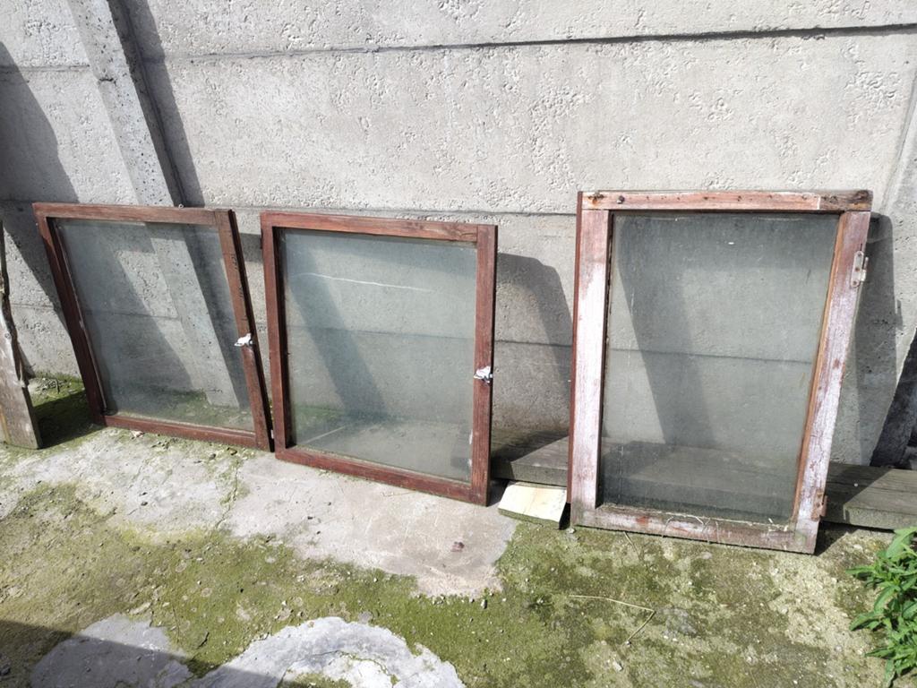 3 ramen enkel glas, Doe-het-zelf en Bouw, Glas en Ramen, Ophalen