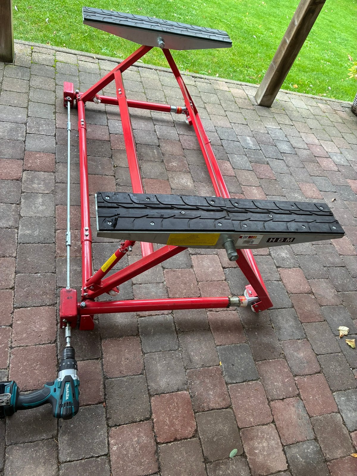 Mobiele autolift (poetsbrug) tot 1500kg, Auto diversen, Ophalen, Zo goed als nieuw