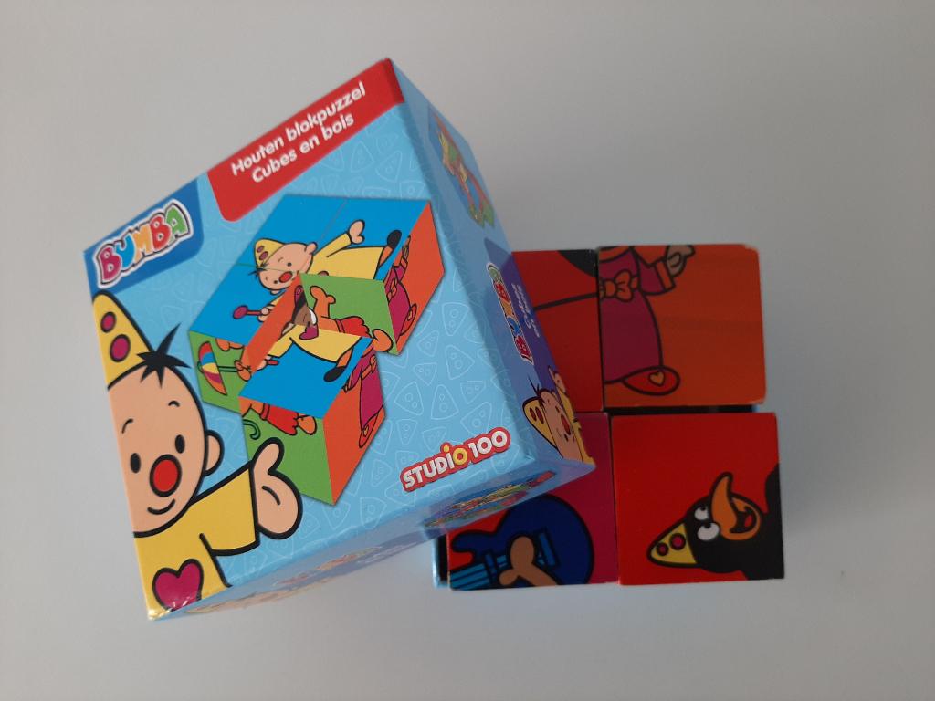 Bumba houten blokpuzzel kind, Ophalen of Verzenden, Zo goed als nieuw, Van hout, Minder dan 10 stukjes
