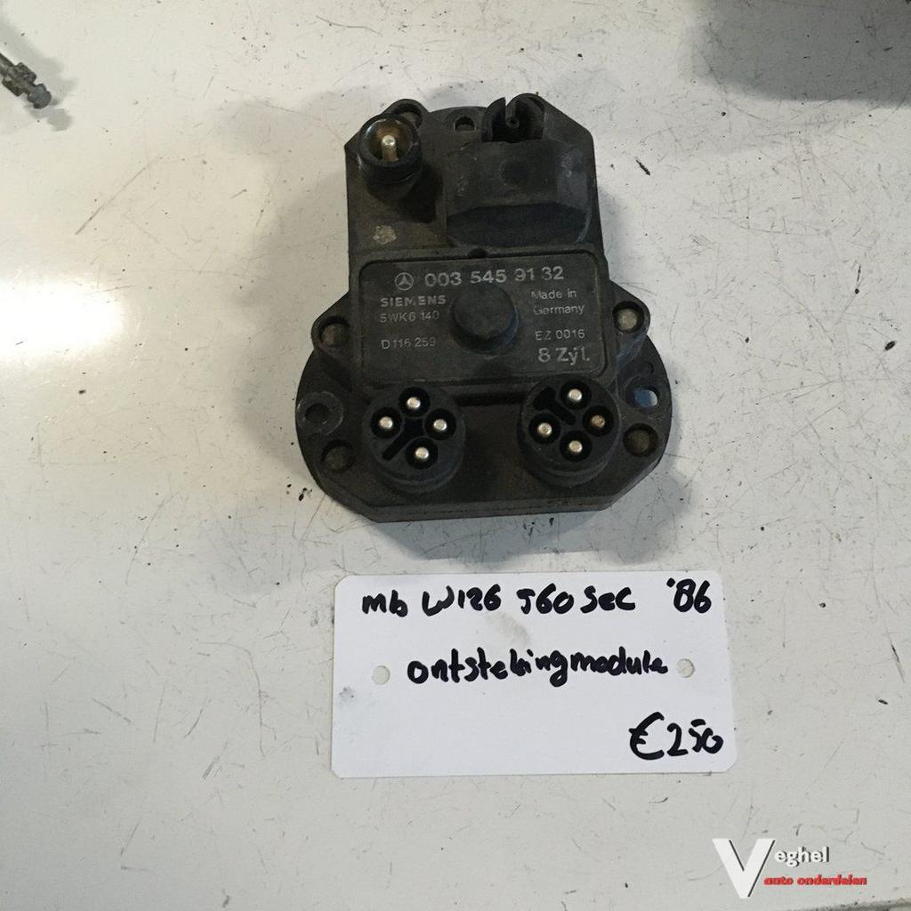 Mercedes W126 560 SEC 1986  Ontstekingsmodule 003 545 91 32, Gebruikt, -, -, Ophalen of Verzenden