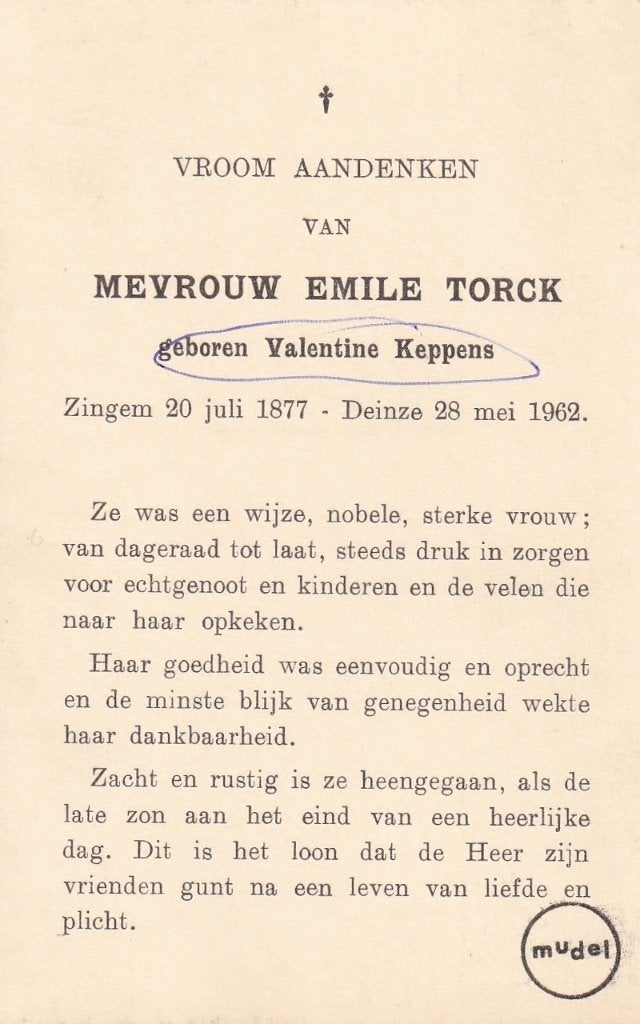 60 / B P FOTO KEPPENS ZINGEM 1877 - 1962, Ophalen of Verzenden, Bidprentje