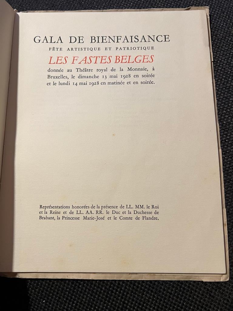 Gala de bienfaisance - Les Fastes Belges, Enlèvement ou Envoi