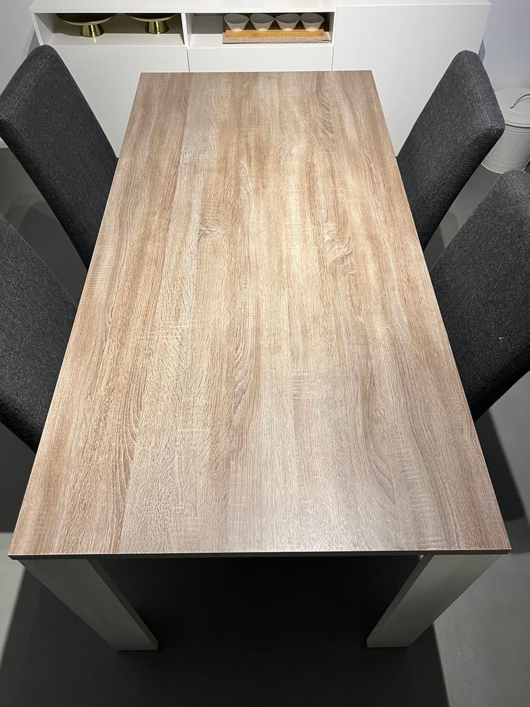 Belle table moderne en bois, Maison & Meubles, Tables | Tables à manger, Utilisé, 50 à 100 cm, 150 à 200 cm, Quatre personnes
