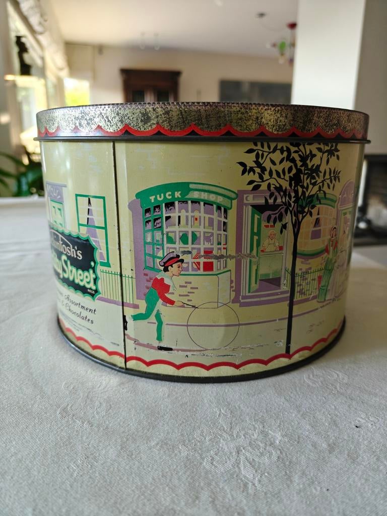 Vintage blikken doos, Ophalen of Verzenden