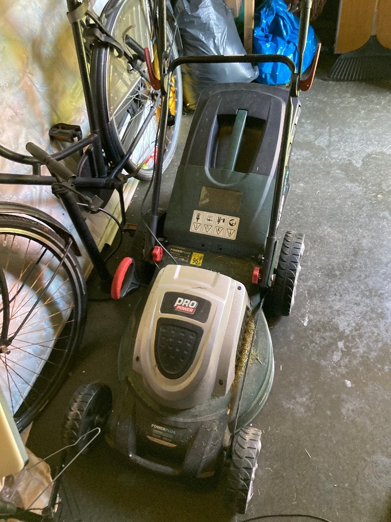 Grasmachine, Ophalen, Gebruikt, Elektrische grasmaaier, Opvangbak
