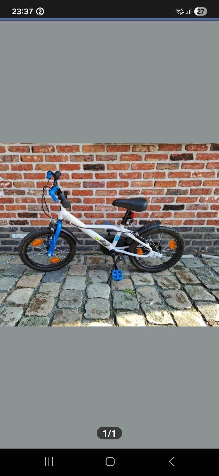 Vélo pour enfants, Enlèvement, Comme neuf, Frein sur jante, Stabilisateurs