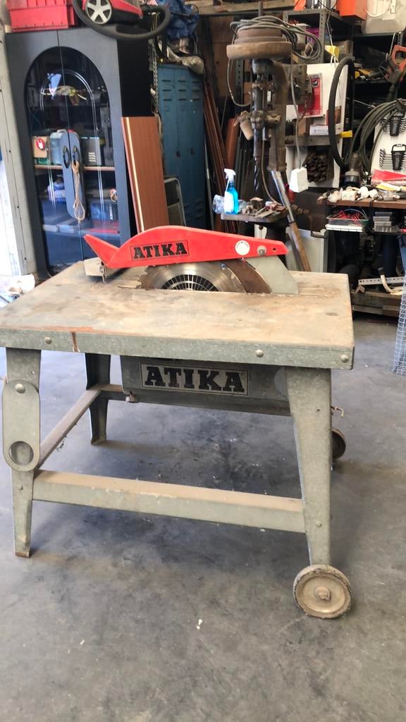 Bouw zaagtafel merk atika, Doe-het-zelf en Bouw, Ophalen, Gebruikt