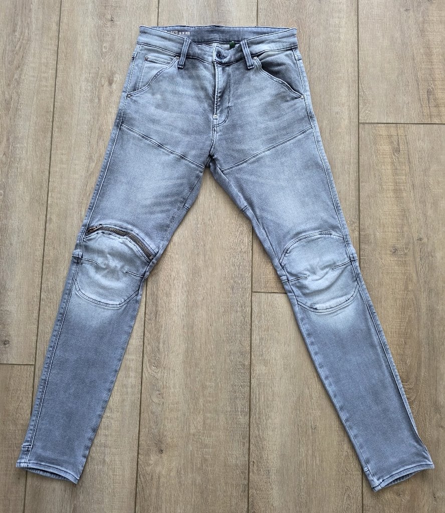 G-Star 5620 Elwood 3D Zip Knee grijs W31 L32, Kleding | Heren, Spijkerbroeken en Jeans, G Star RAW, Overige jeansmaten, Nieuw