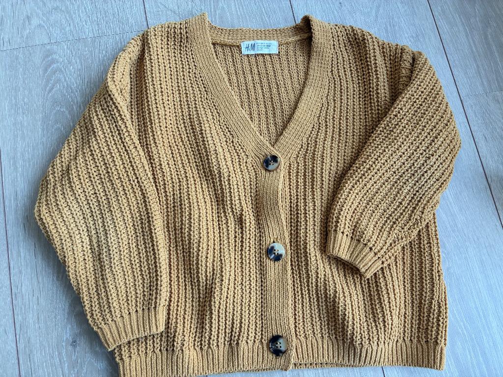 Gebreide gilet H&M 110/116, Kinderen en Baby's, Kinderkleding | Maat 116, Gebruikt, Meisje, Trui of Vest, H&M