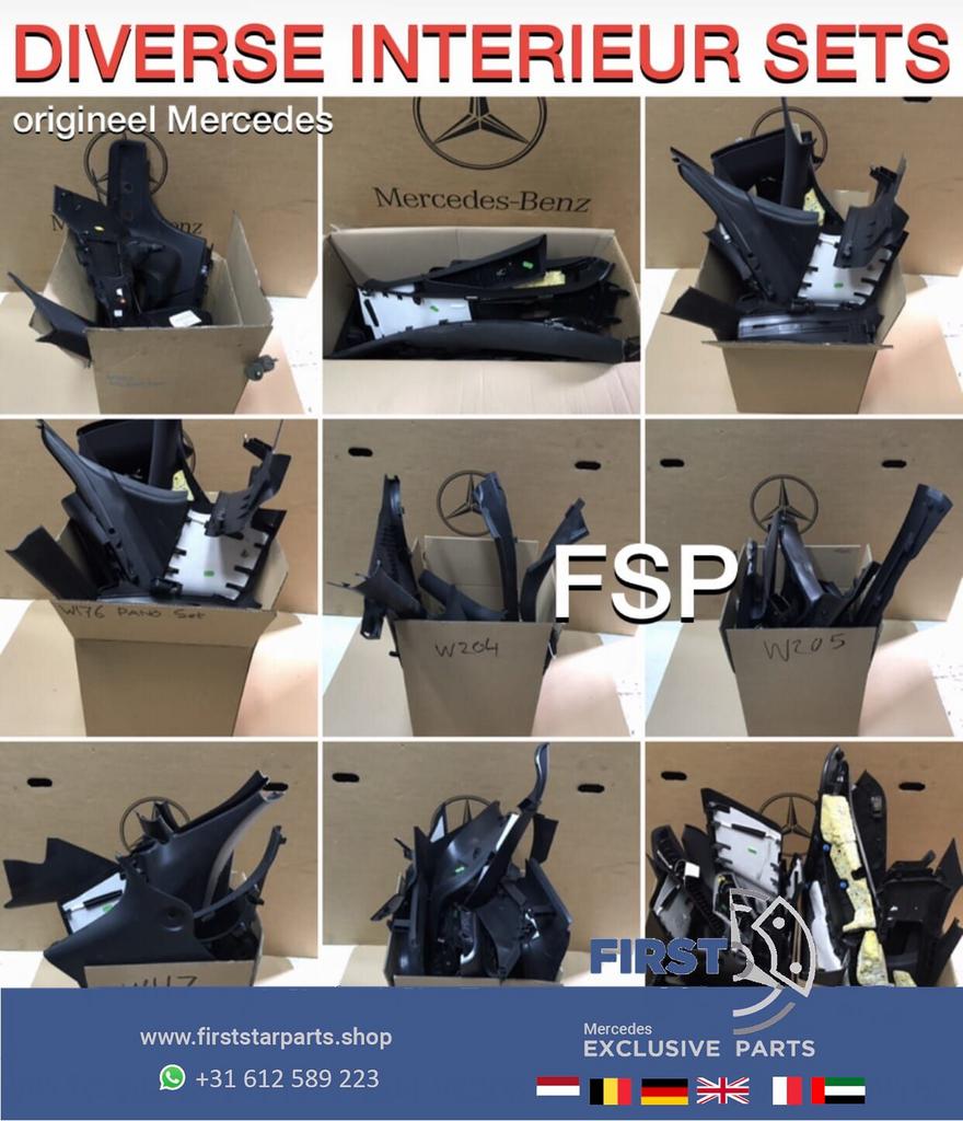 W213 INTERIEUR LIJSTEN SET Mercedes E KLASSE 2016-2020 origi, Auto-onderdelen, Interieur en Bekleding, Mercedes-Benz, Gebruikt