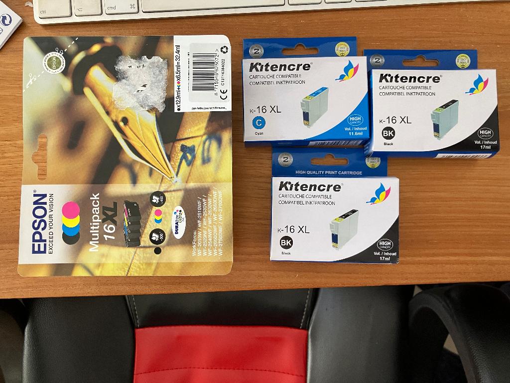 LOT : Encre pour imprimante EPSON (WorkForce), Computers en Software, Printerbenodigdheden, Nieuw, Cartridge, Ophalen