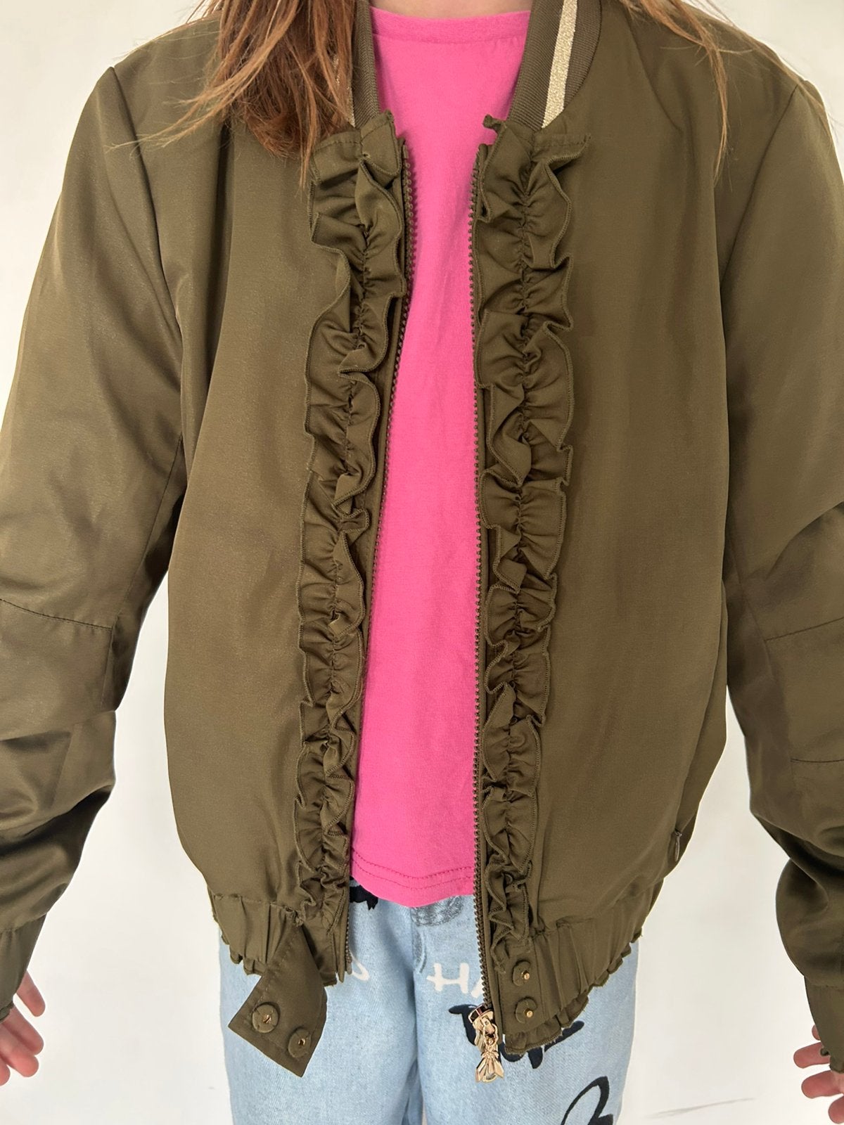 Patrizia Pepe Bomberjacket, Kleding | Dames, Jassen | Zomer, Ophalen of Verzenden, Zo goed als nieuw, Maat 38/40 (M), Groen