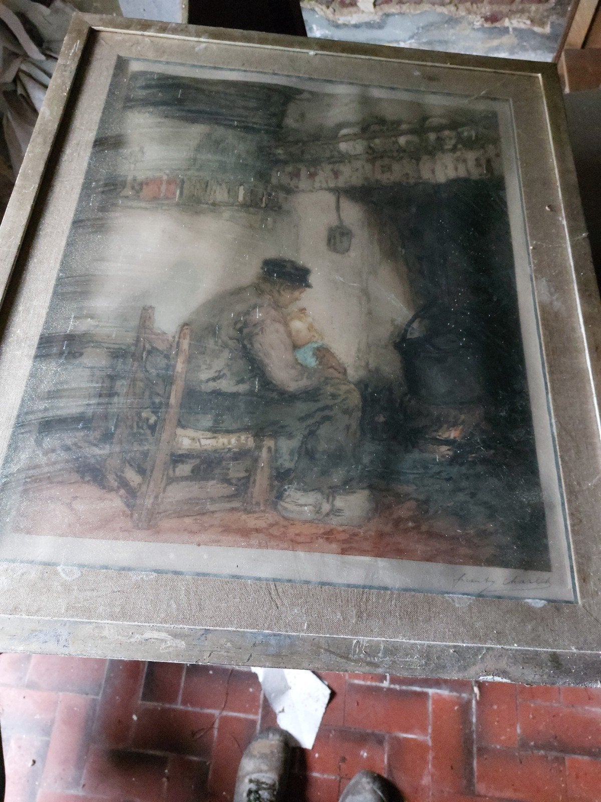 Schilderij van Frantz Charlet, Ophalen