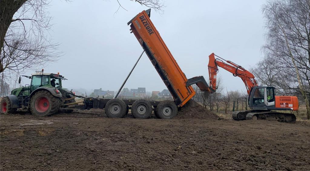 Gratis teelaarde & aanvulgrond, Enlèvement