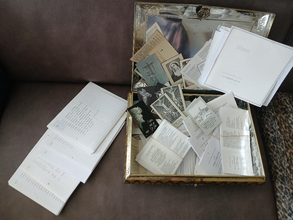 Verzameling gebedsprentjes, Ophalen